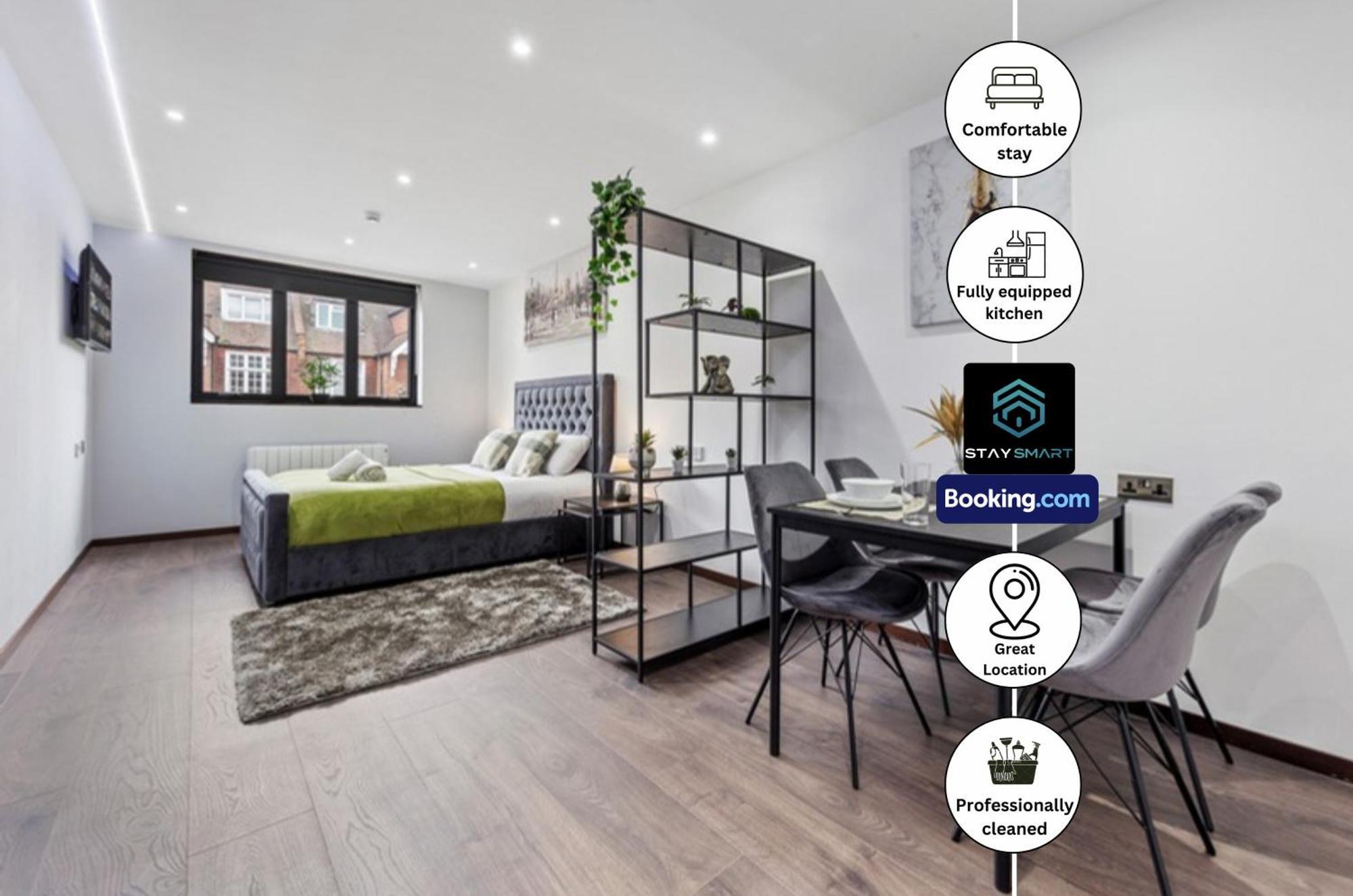 Stylish Studio Apt By Stay Smart Short Lets & Serviced Accommodation Woodstock With Free Wifi ロンドン エクステリア 写真