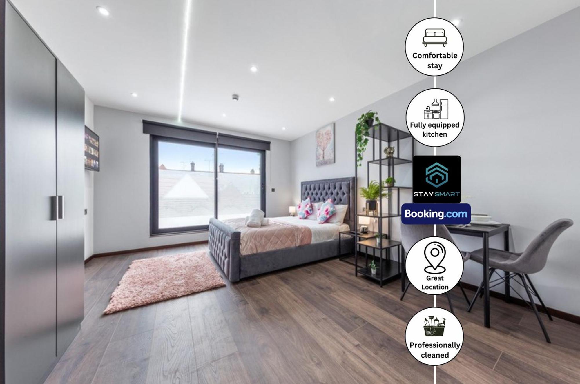 Stylish Studio Apt By Stay Smart Short Lets & Serviced Accommodation Woodstock With Free Wifi ロンドン エクステリア 写真