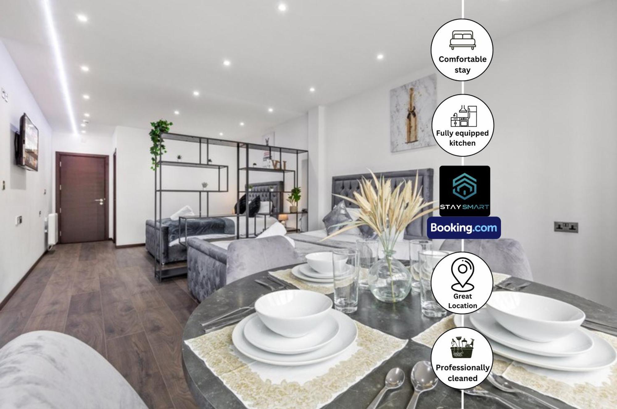 Stylish Studio Apt By Stay Smart Short Lets & Serviced Accommodation Woodstock With Free Wifi ロンドン エクステリア 写真