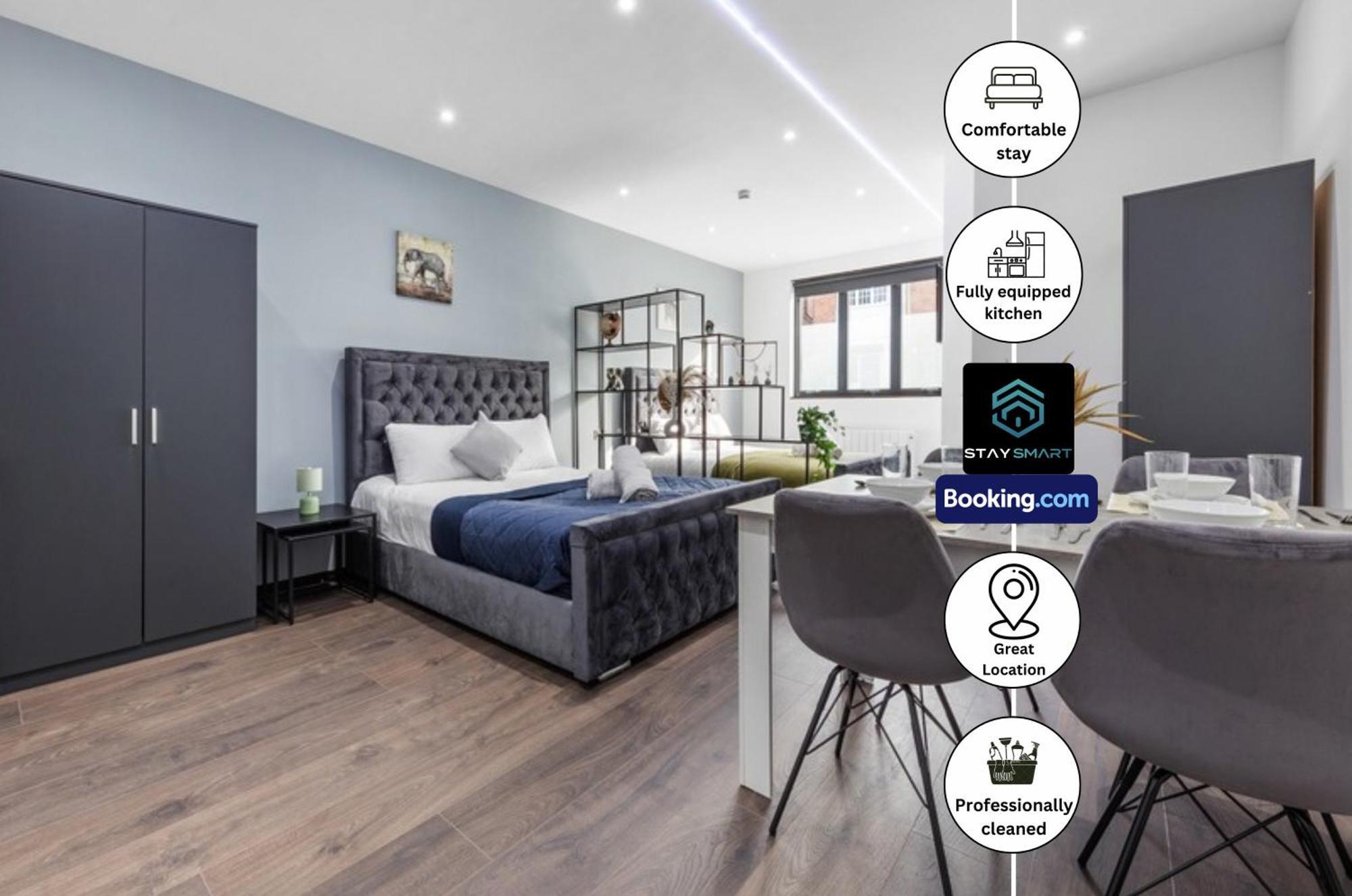 Stylish Studio Apt By Stay Smart Short Lets & Serviced Accommodation Woodstock With Free Wifi ロンドン エクステリア 写真
